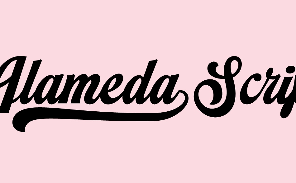 Alameda Script font big