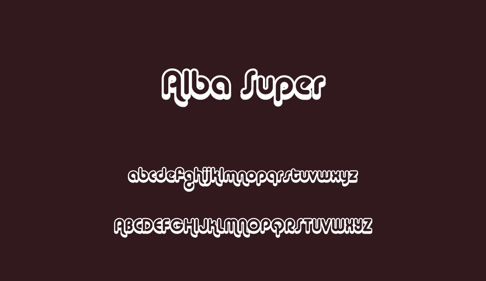 alba-super font