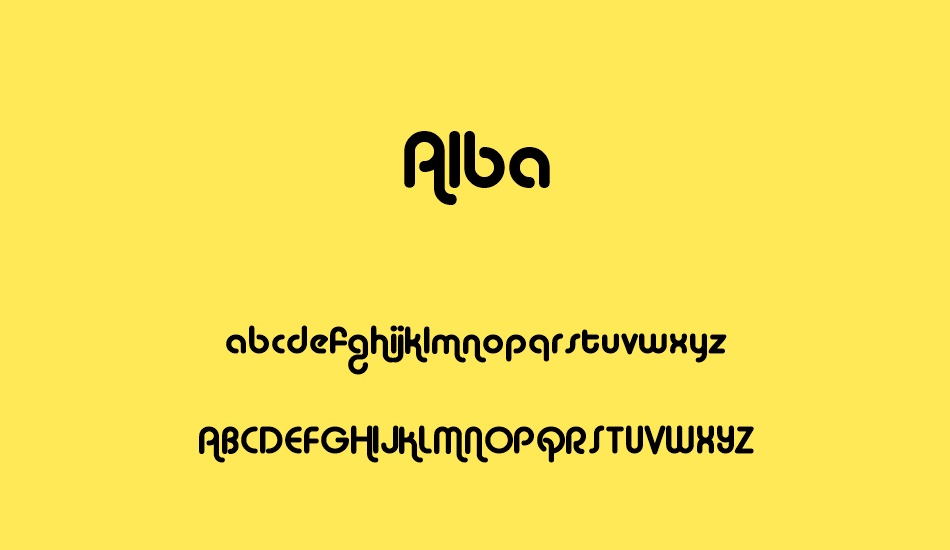 alba font