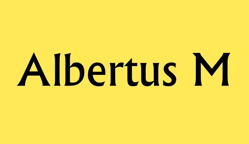 albertus-medium font big