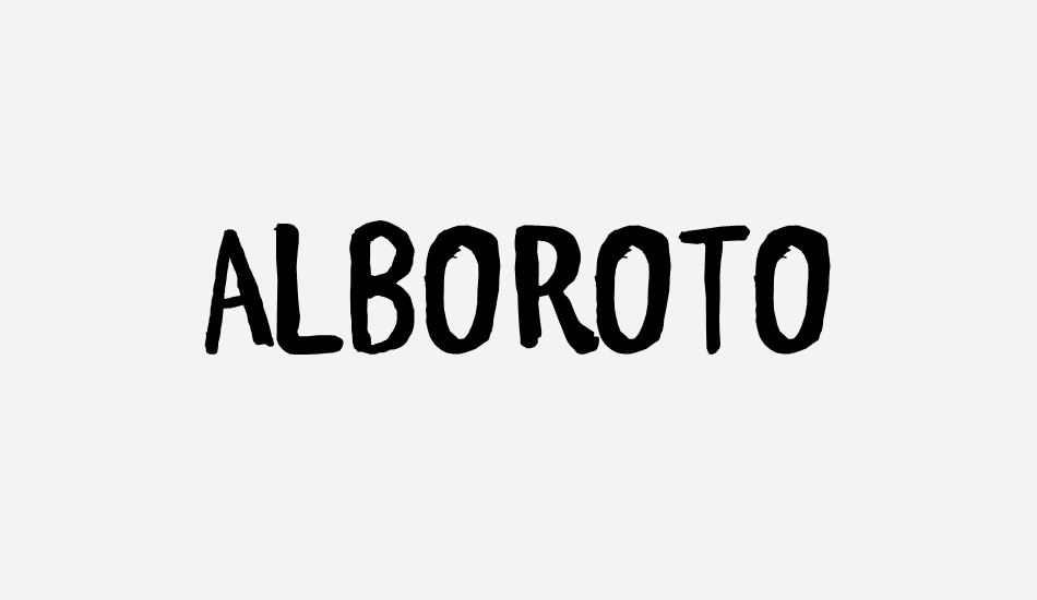 alboroto font big