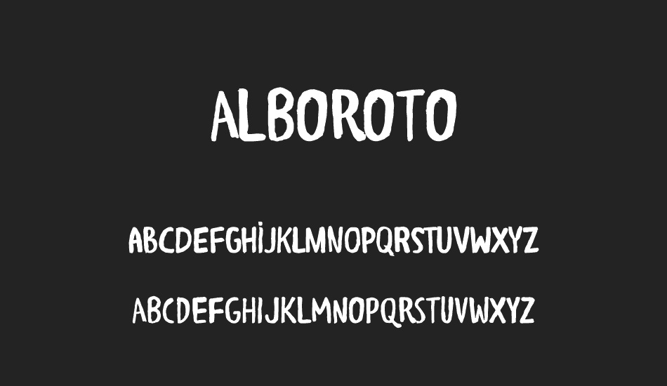 alboroto font