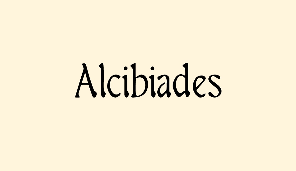 alcibiades font big