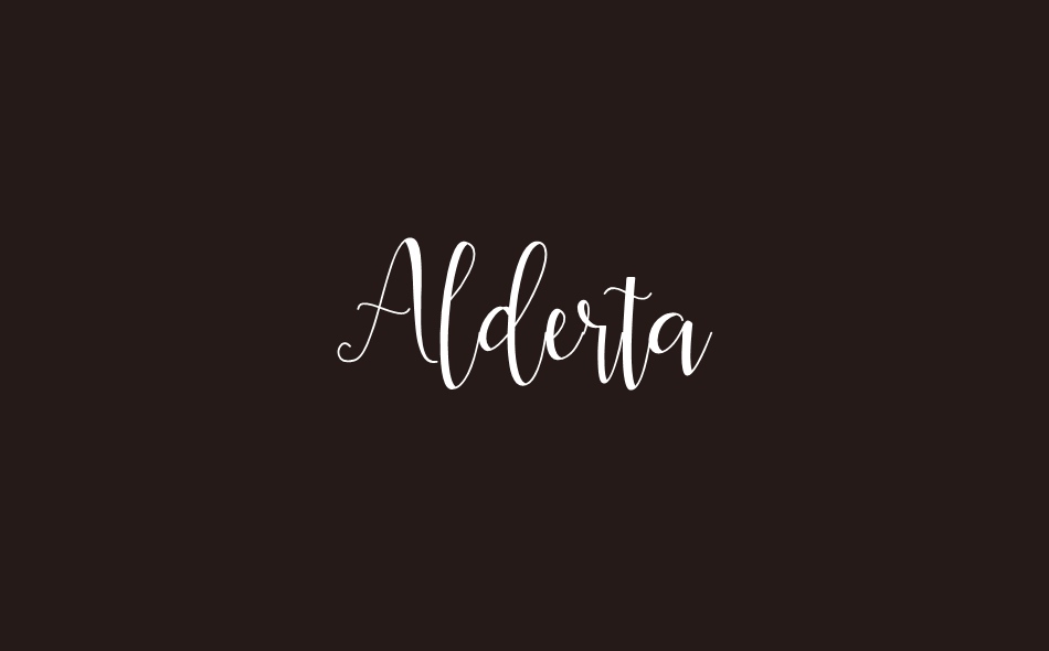 Alderta font big