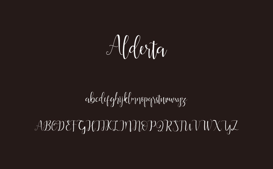 Alderta font