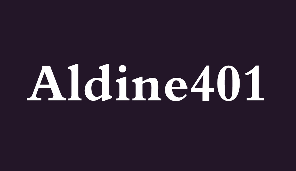 aldine401-bt font big