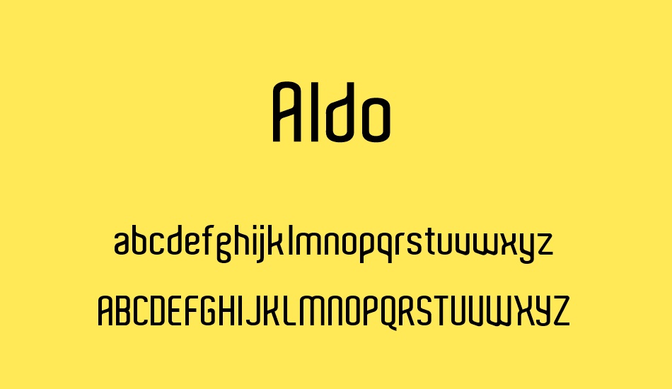 aldo font