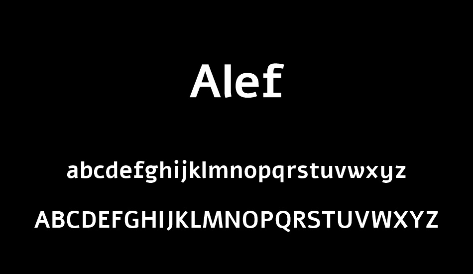alef font