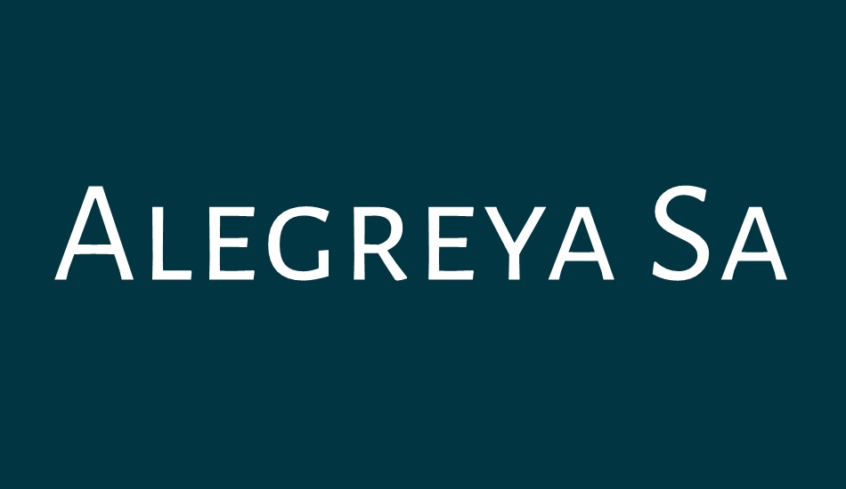 alegreya-sans-sc font big