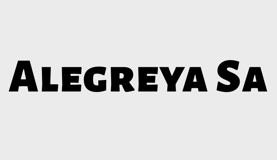 alegreya-sans-sc-black font big