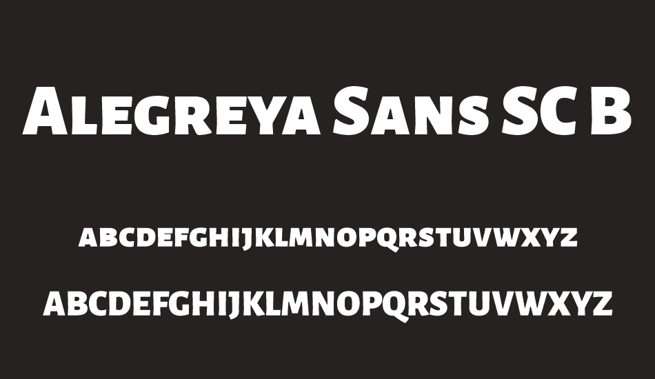 alegreya-sans-sc-black font