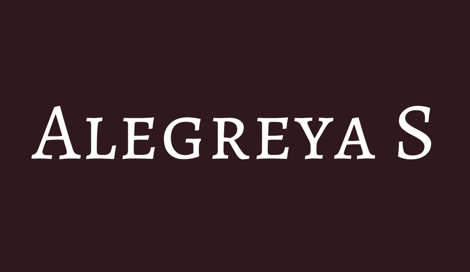 alegreya-sc font big