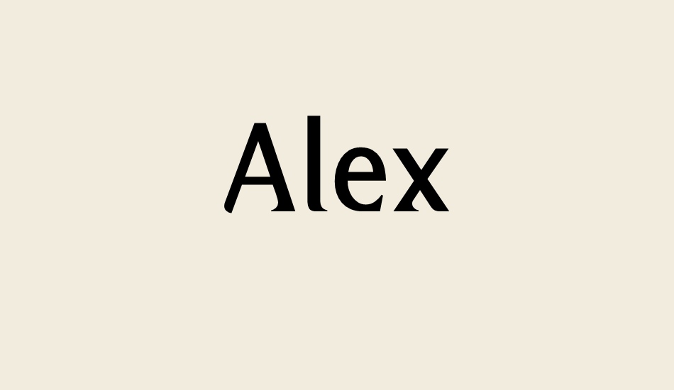 alex font big