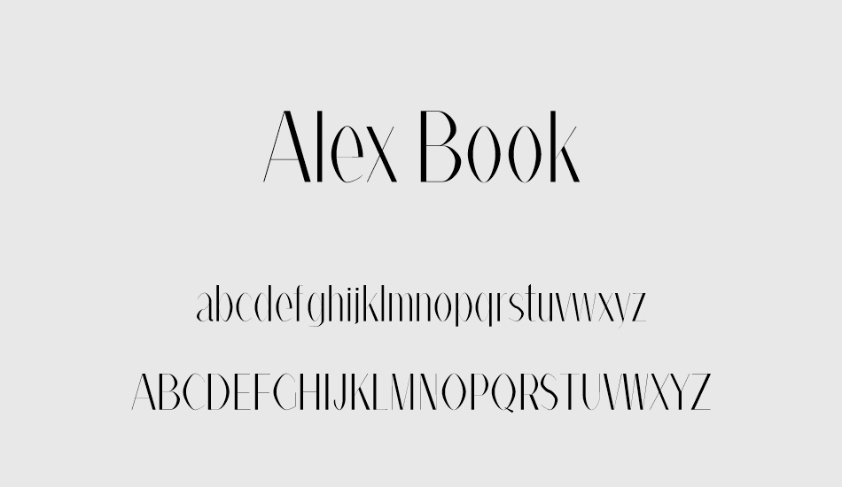 alex-book font