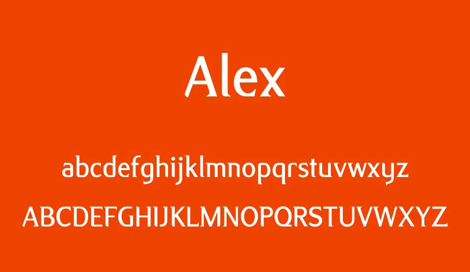 alex font