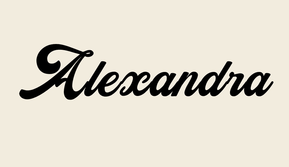 alexandra-personal-use font big