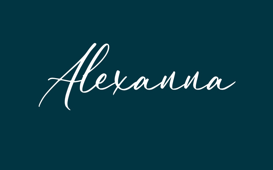 Alexanna font big