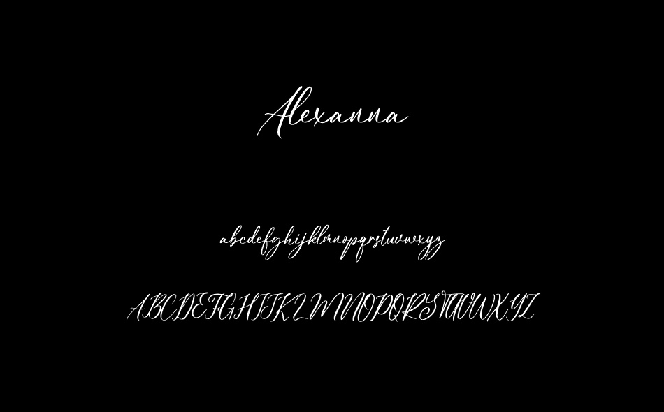 Alexanna font