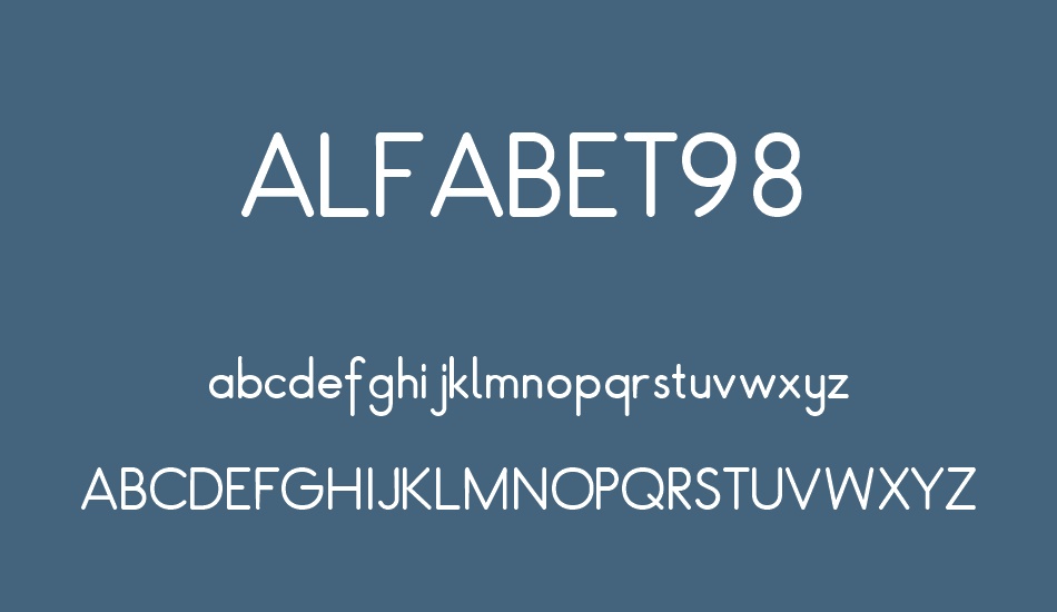 alfabet98 font