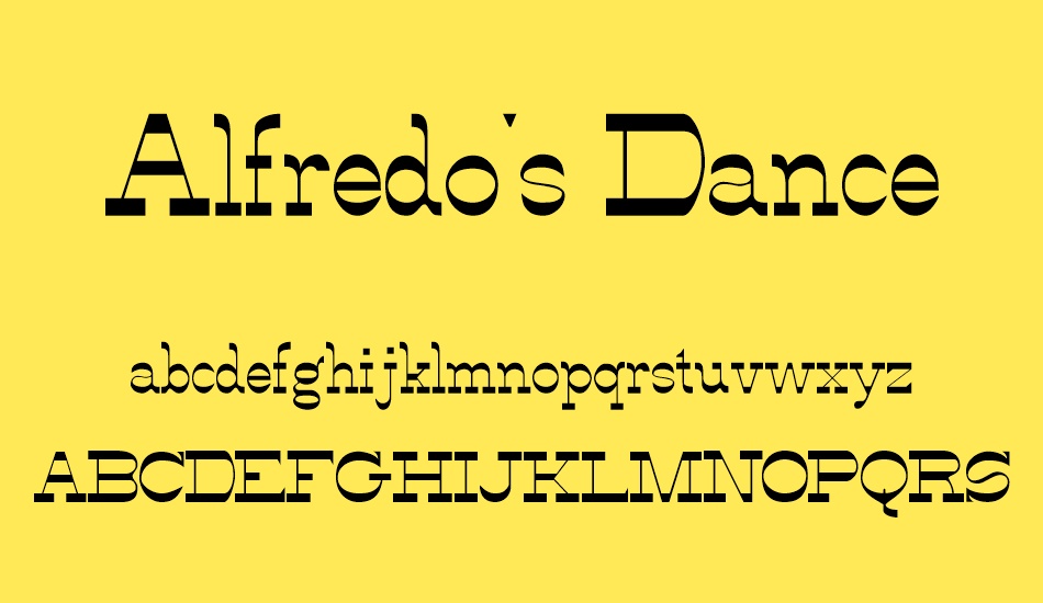 alfredos-dance font
