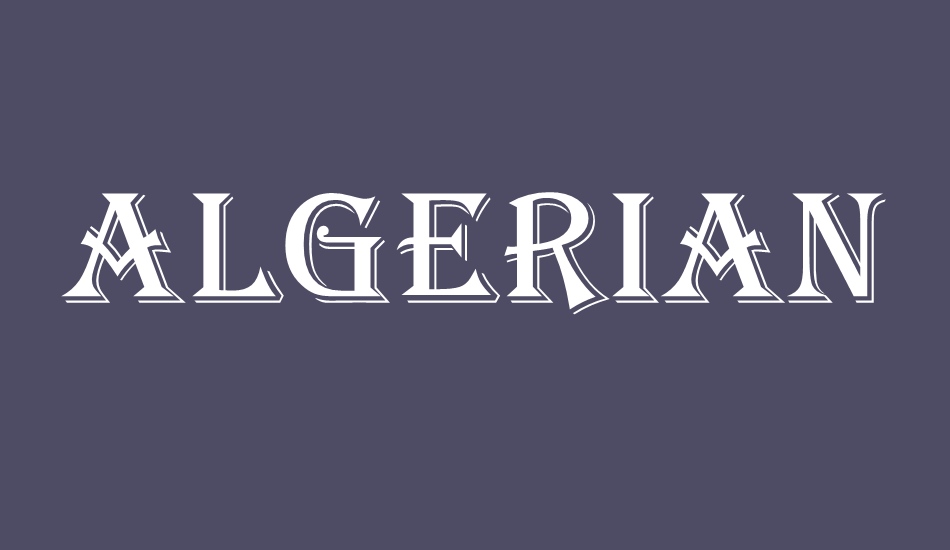 algerian font big