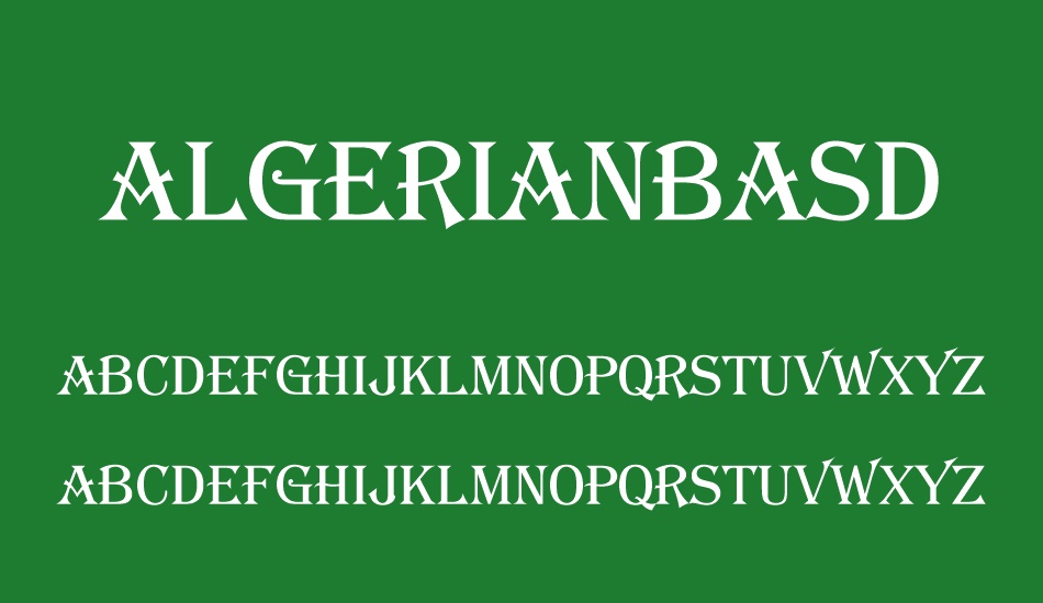 algerianbasd font