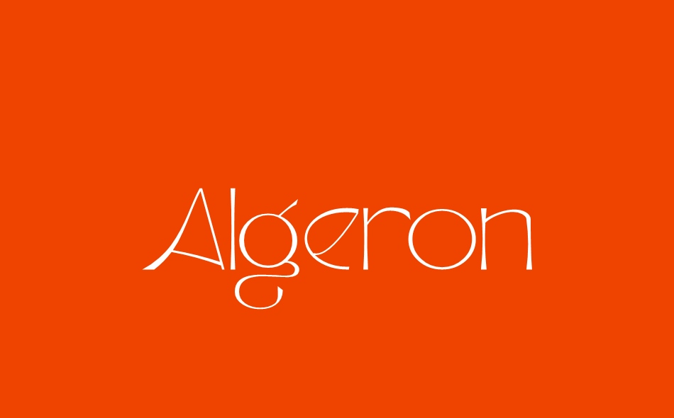 Algeron font big