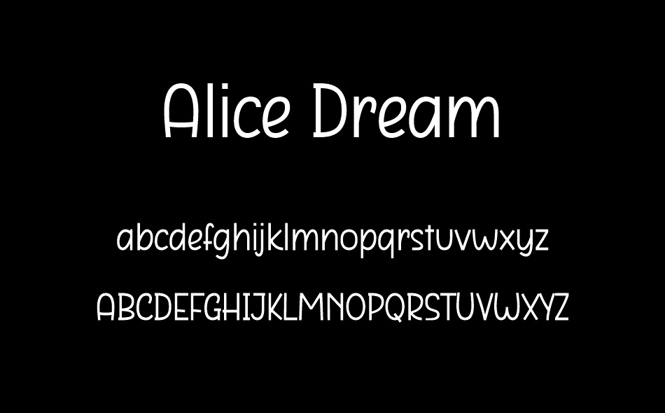 Alice Dream font