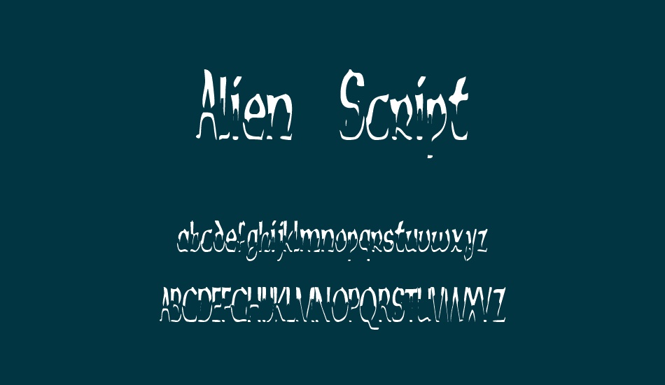 alien-script font