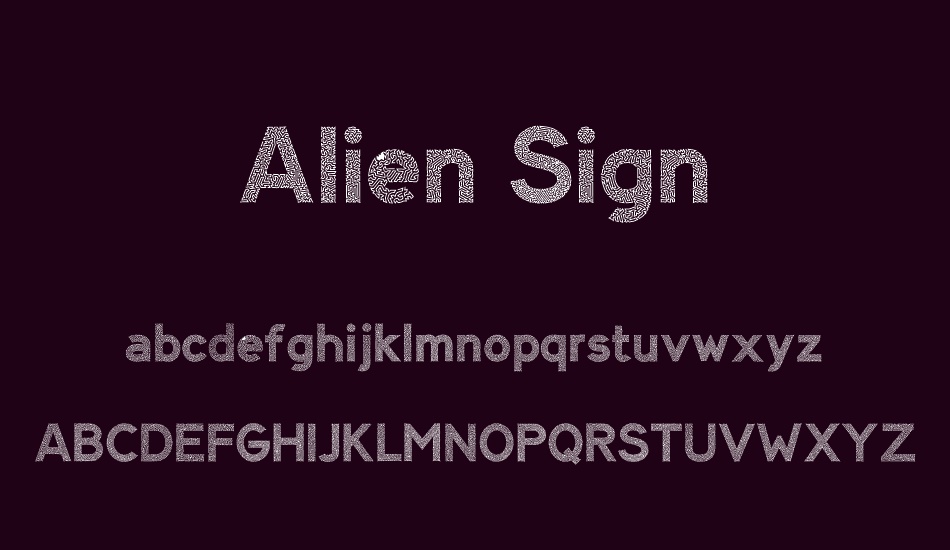 alien-sign font