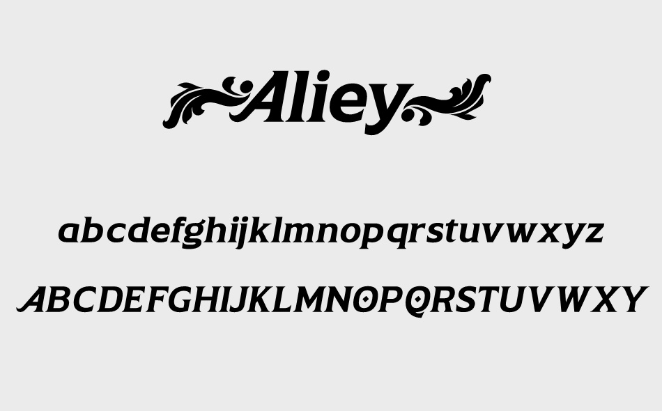 Aliey font