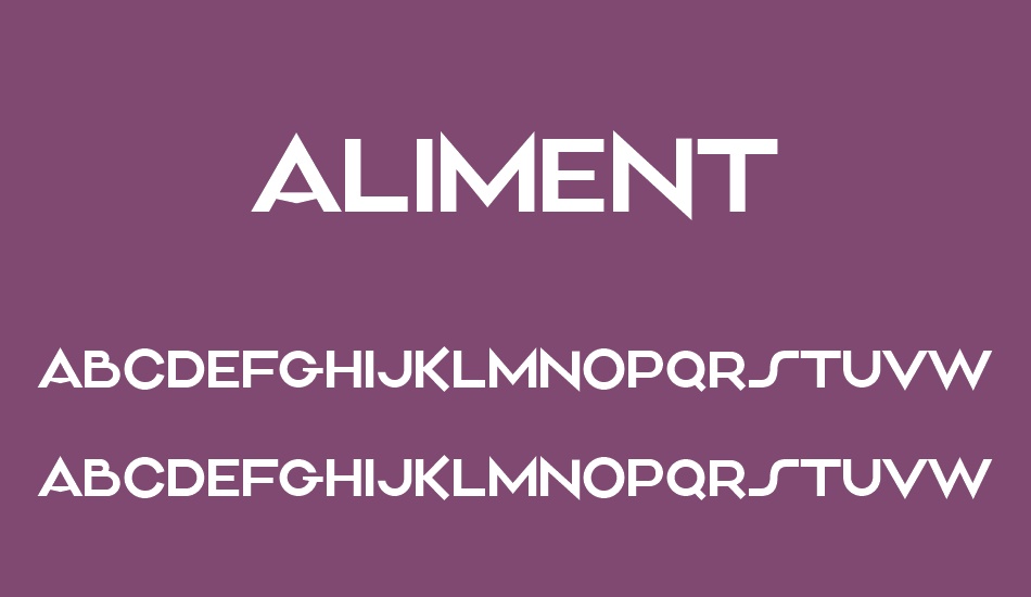 aliment font