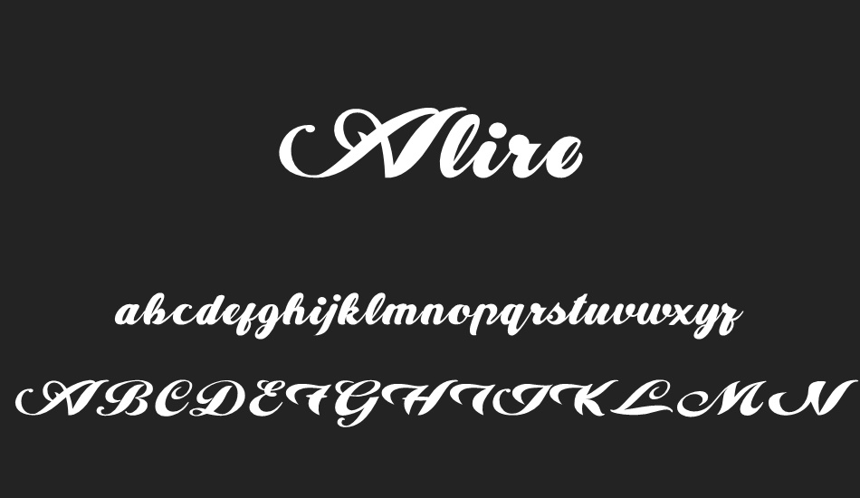 alire- font