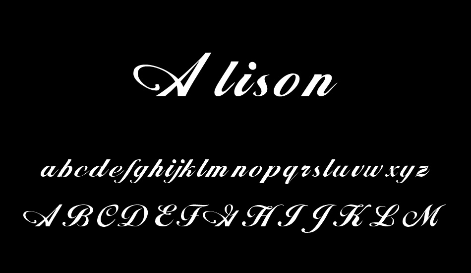 alison font