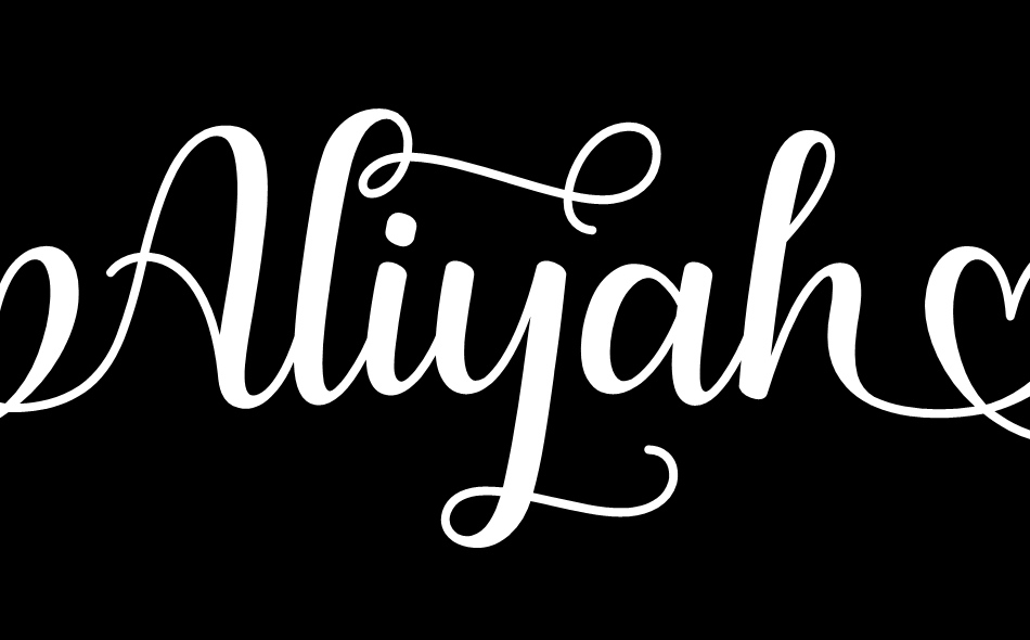Aliyah font big