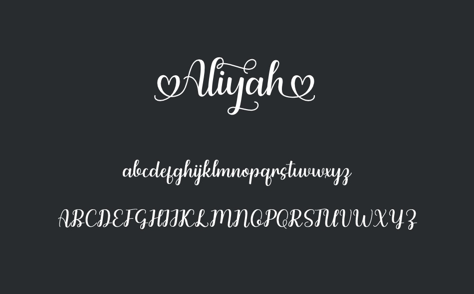Aliyah font