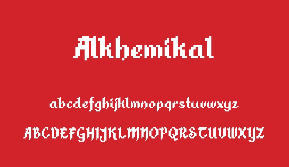 alkhemikal font