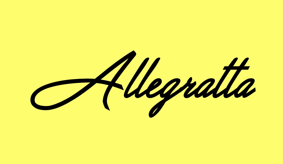 allegratta-personal-use font big