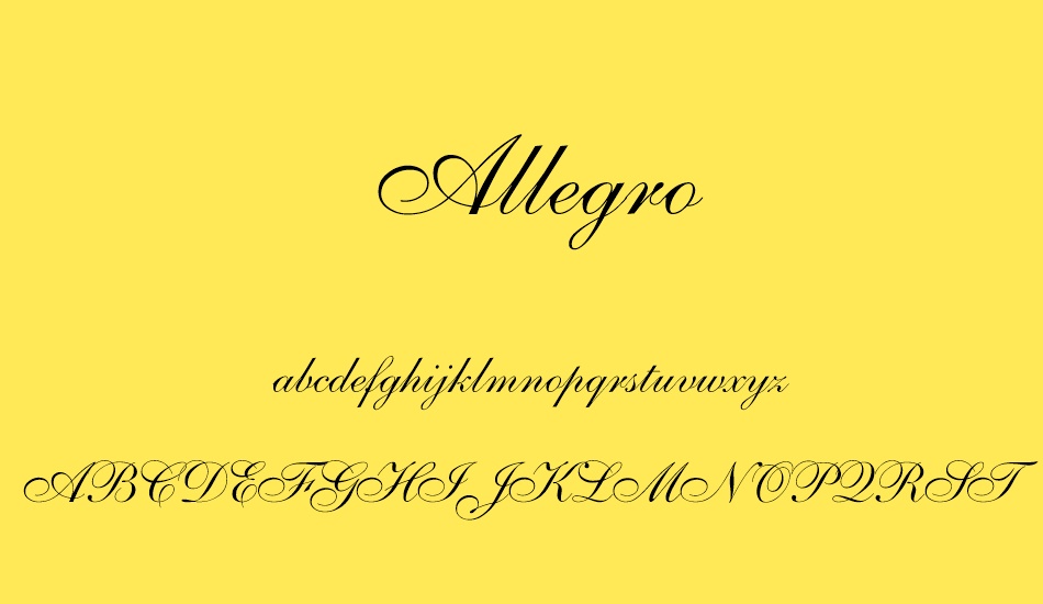 allegro font