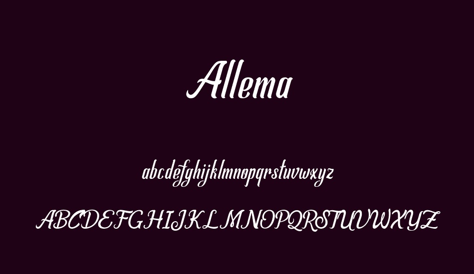 allema font