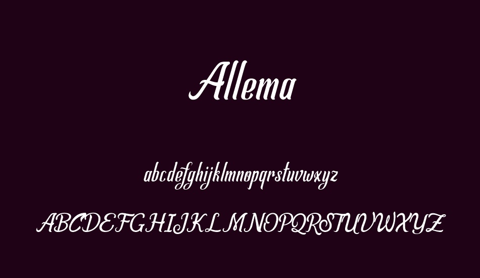 allema font