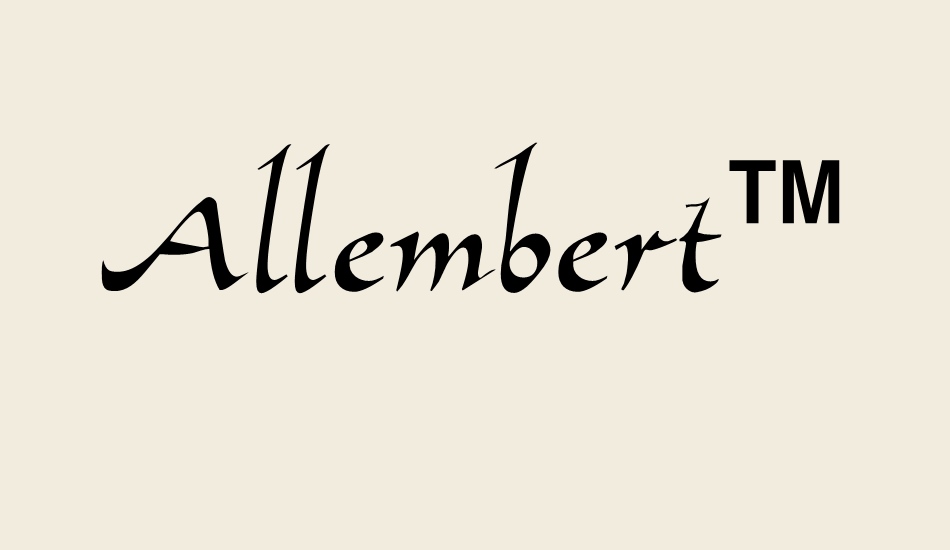 allembert™ font big