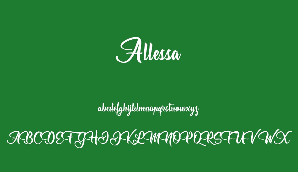 allessa-personal-use font
