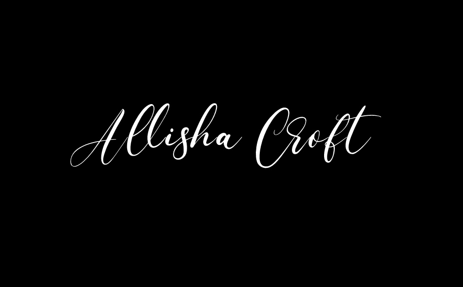 Allisha Croft font big