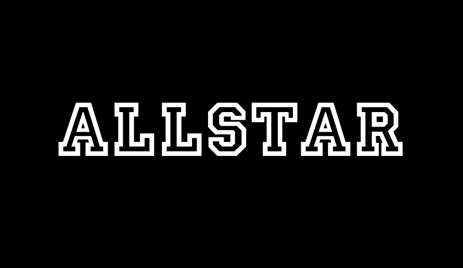 allstar font big