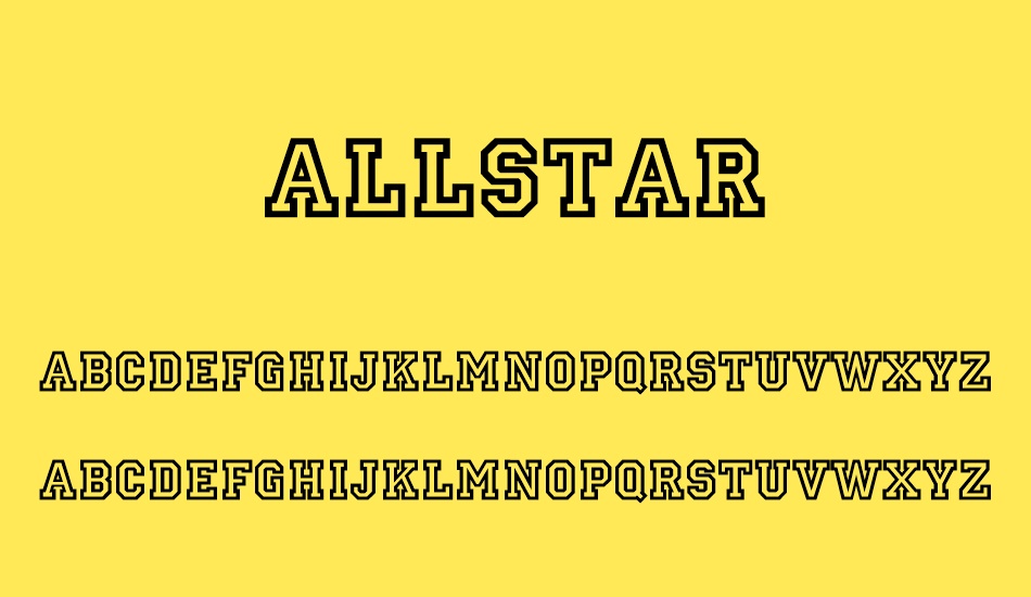 allstar font