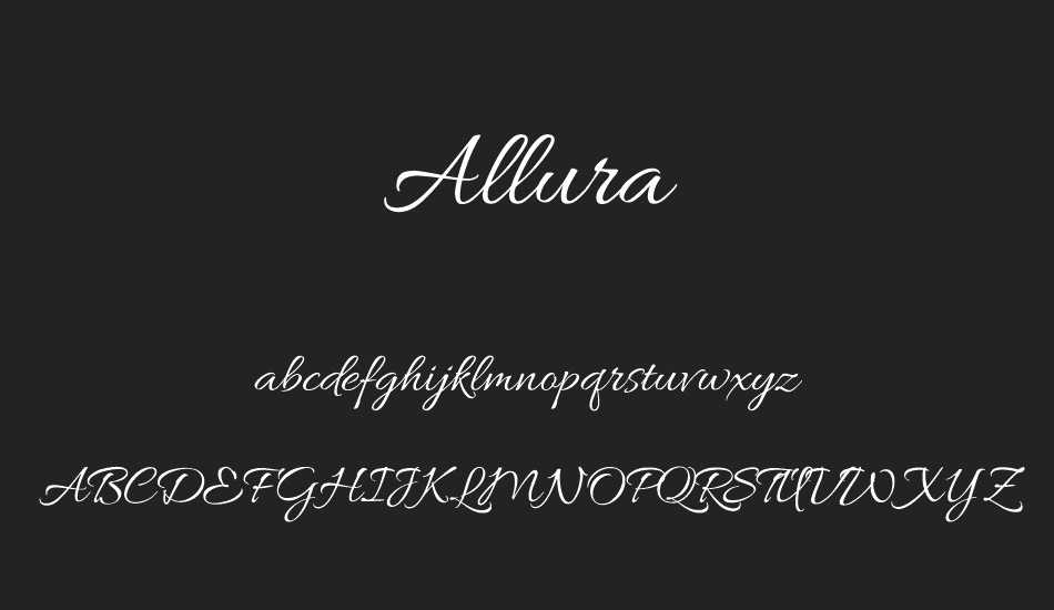 allura font