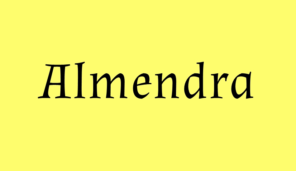 almendra font big