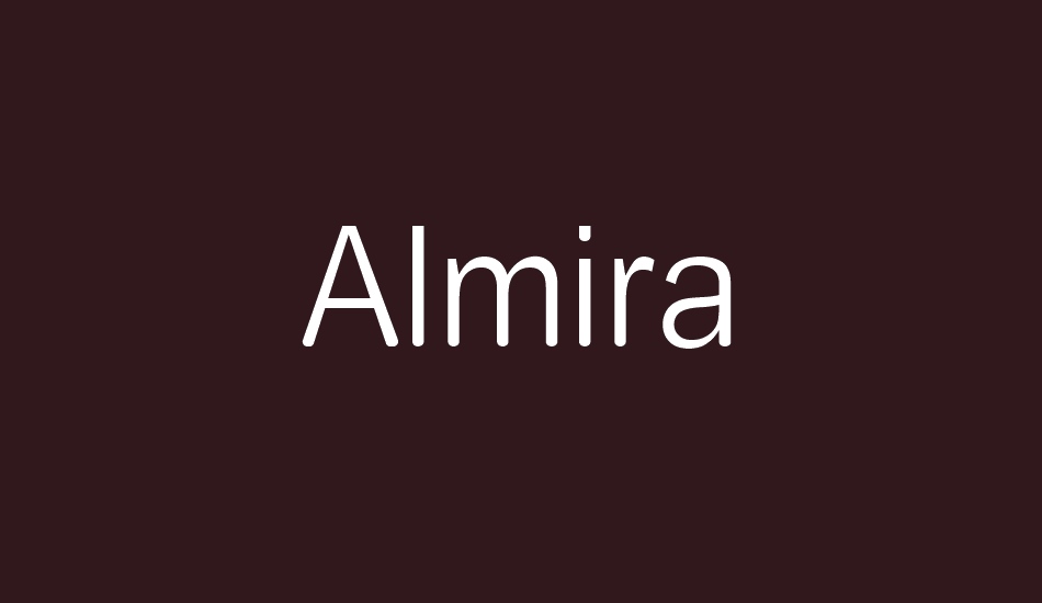 almira font big