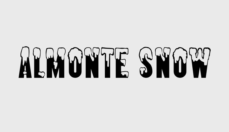 almonte-snow font big